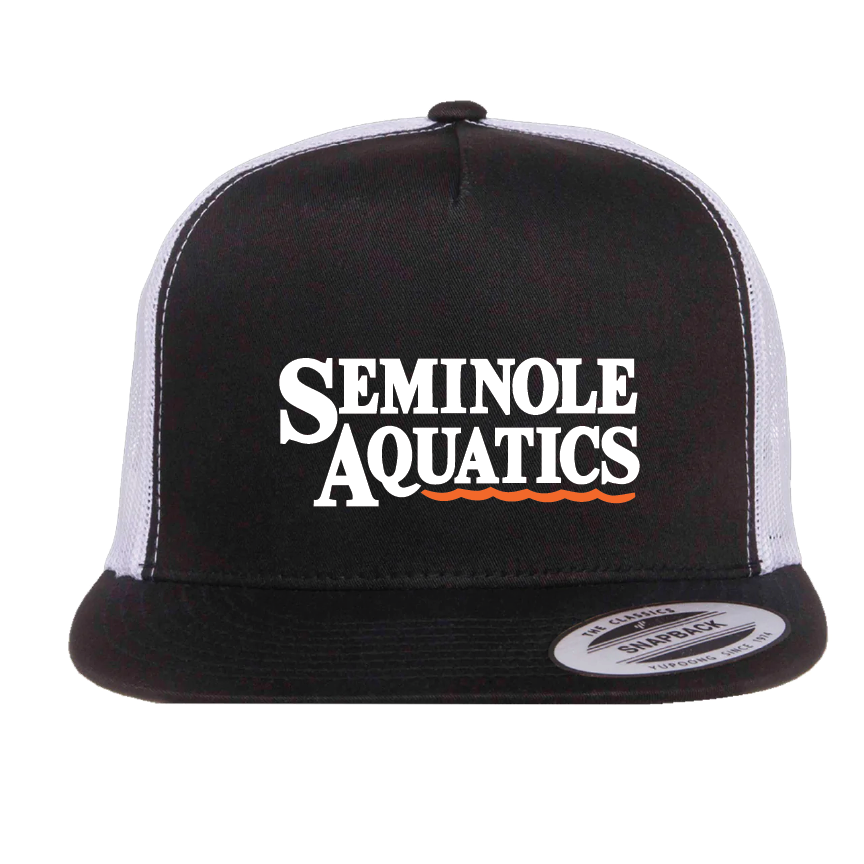 Seminole Aquatics Snapback - Black-White