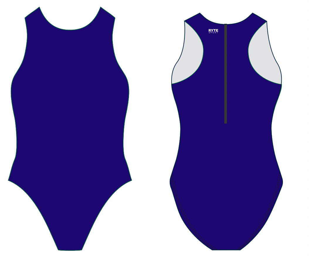 18U Girl's Junior Olympics Custom Women's Water Polo Suit RYTE Sport